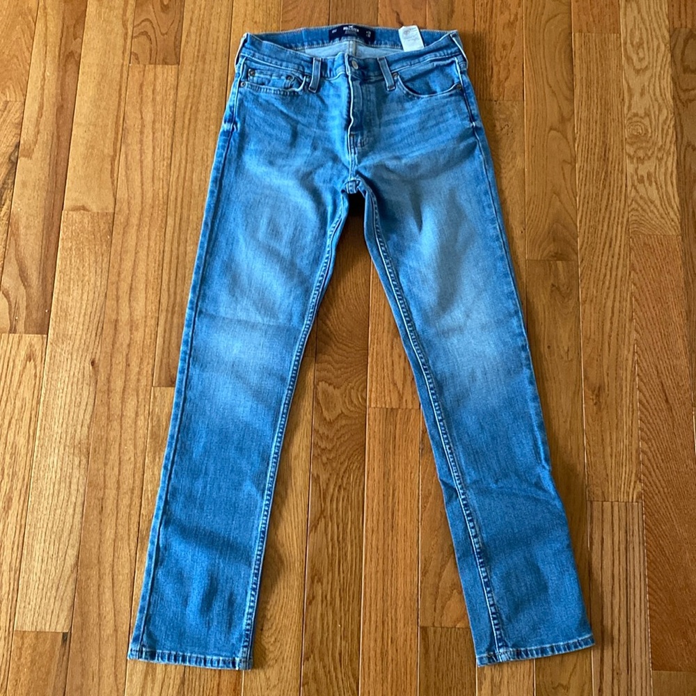 Hollister Men’s Slim Straight Jeans, Blue size 29x32